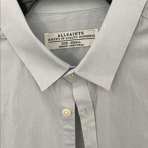 All Saints Gray Casual Button Down Shirt